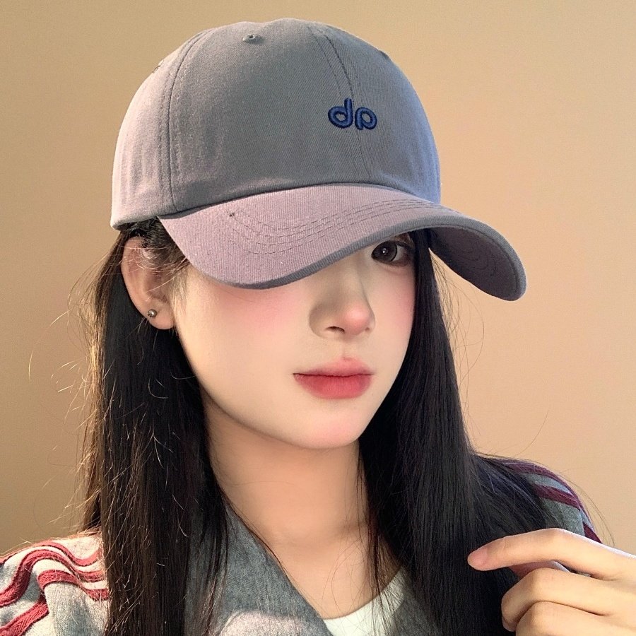 韩版街头潮简约刺绣灰色小字母棒球帽子男女弯檐显脸小鸭舌帽子,服饰配件/皮带/帽子/围巾,帽子,淘宝优惠券,粉丝福利购,淘宝优惠卷