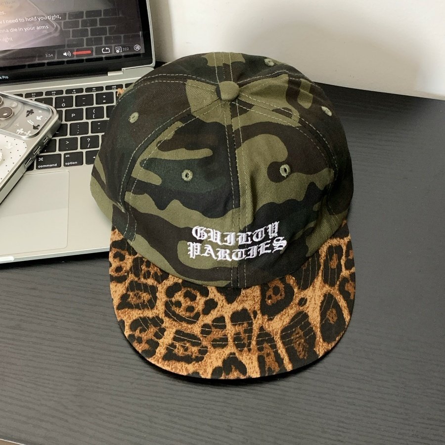 美式平檐复古迷彩拼色豹纹梵文字母鸭舌帽男女街头嘻哈潮牌棒球帽,服饰配件/皮带/帽子/围巾,帽子,淘宝优惠券,粉丝福利购,淘宝优惠卷