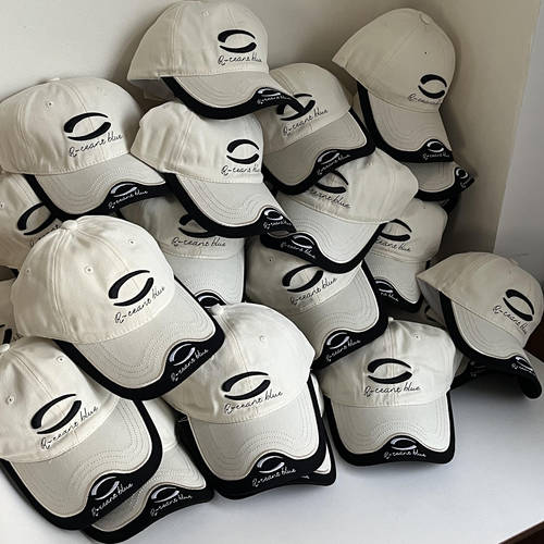 千禧风拼色棒球帽显脸小防晒夏女