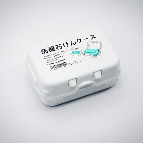 日本进口肥皂盒带盖便携式沥水
