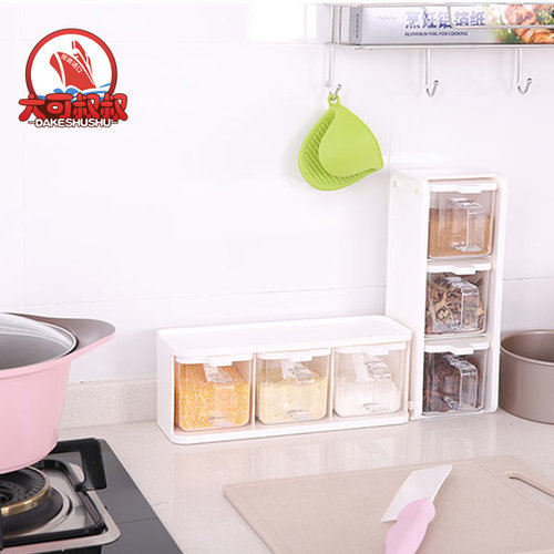 日本fasola厨房调味罐可立式料盒