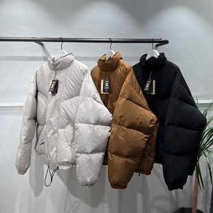 韩国代购男装直播福利秒杀AVEC立领百货级高奢羽绒服阔版蓬松外套