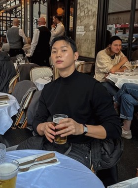 MRDONG韩国代购男装针织衫LOGAN半高领潮流时尚轻熟轻熟毛衣打底