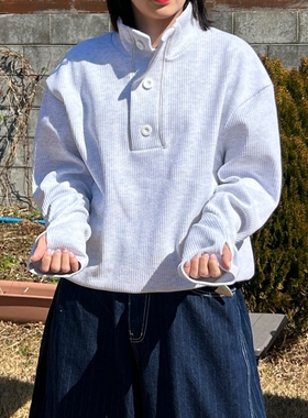 MRDONG韩国代购男装高领铬感华夫保暖修身弹力打底长袖T恤显线条