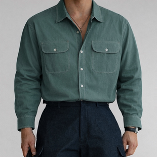 韩国男装代购直播福利秒杀dot高奢重工设计师百货级长袖衬衫