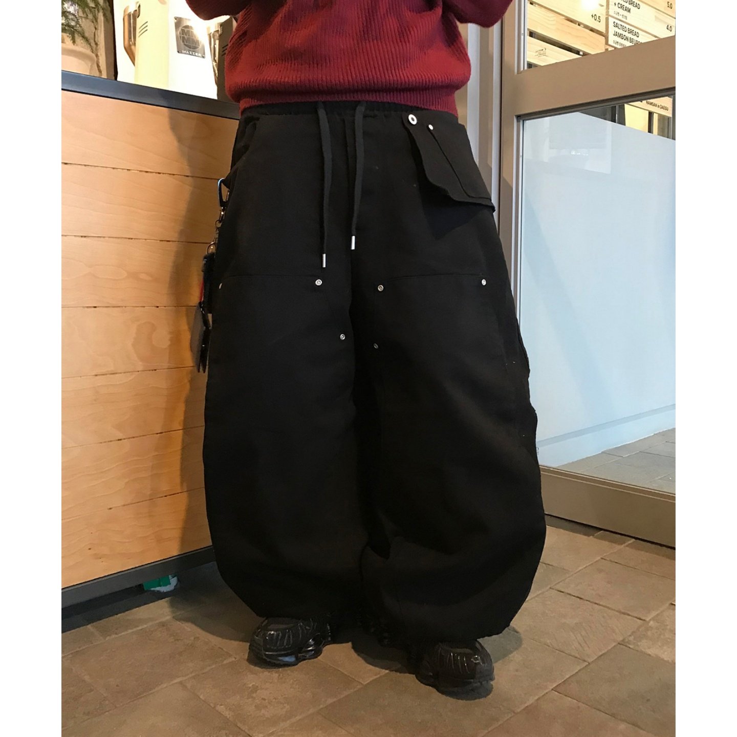 MRDONG韩国代购男女多口袋立体剪裁阔腿长裤机能气质重工设计潮流,男装,休闲裤,淘宝优惠券,粉丝福利购,淘宝优惠卷