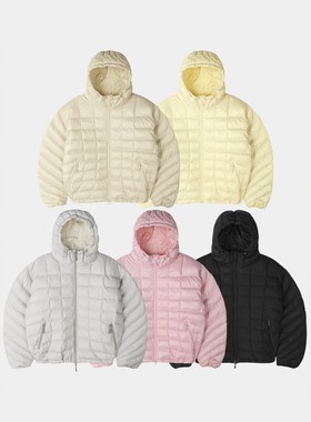 韩国代购男女OWN设计师轻量减龄ins高品蓬松连帽宽松秋冬棉服外套