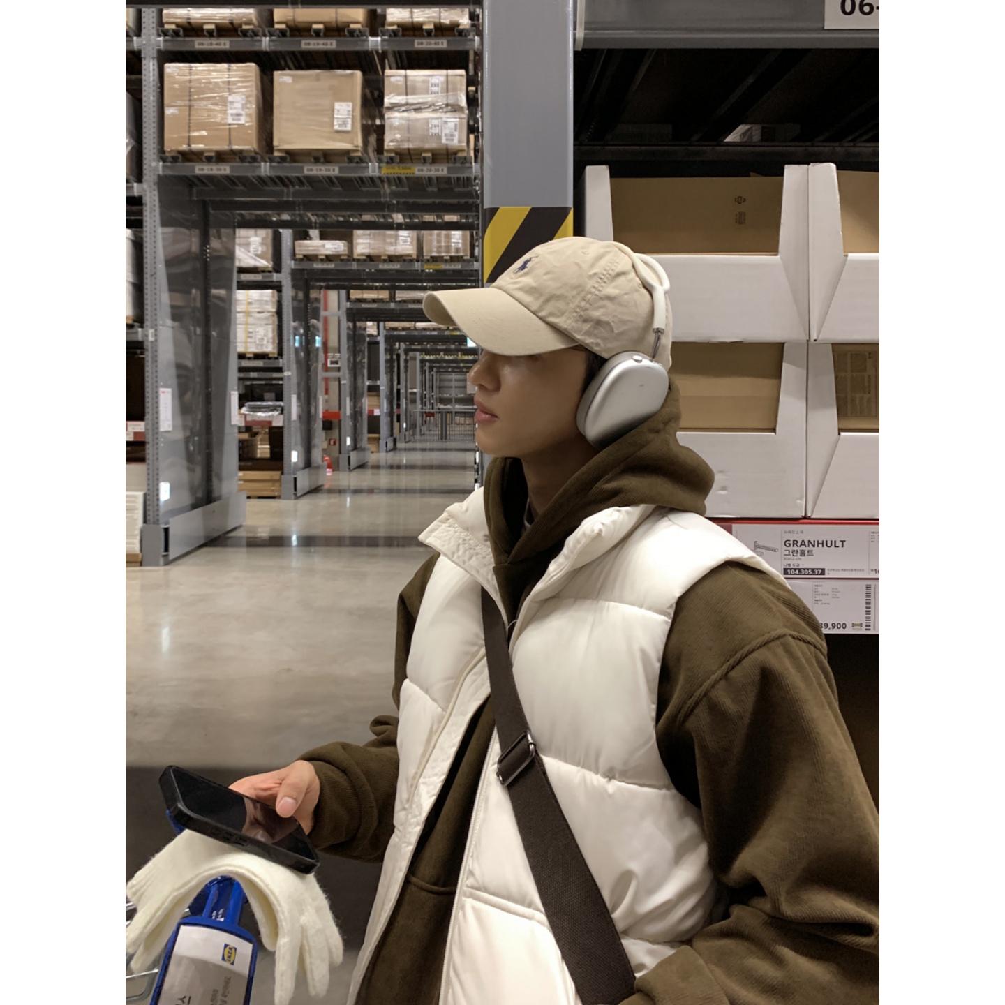 韩国男装灯芯绒螺纹针织加绒卫衣