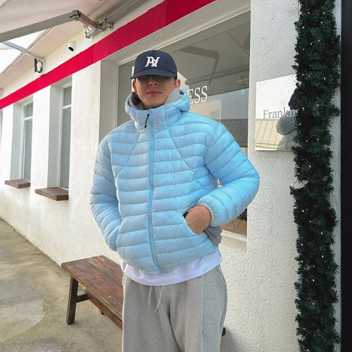 韩国代购轻量重工连帽棉服外套