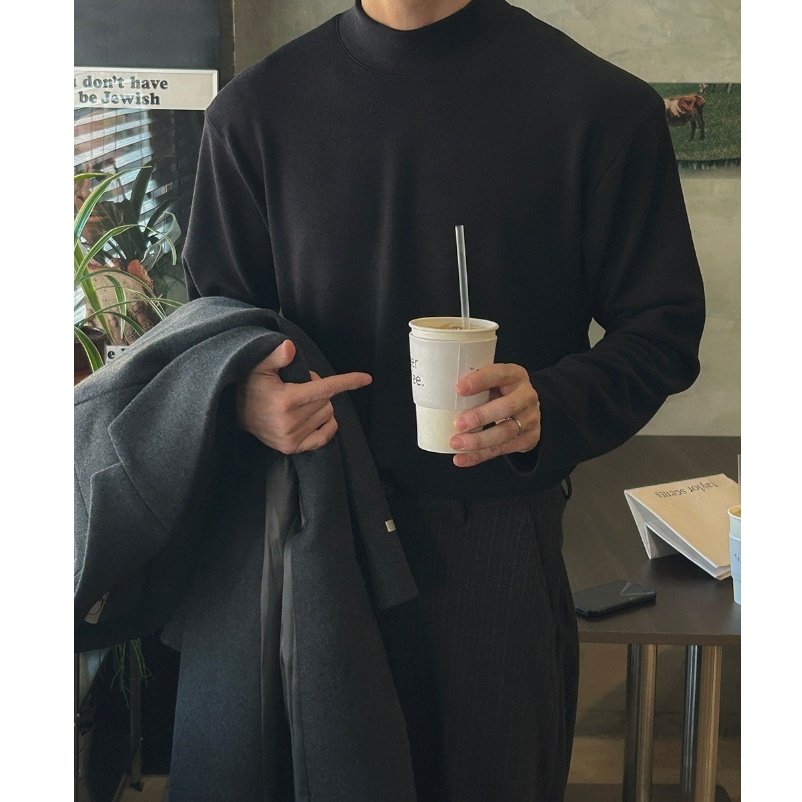 MRDONG韩国代购男装LOGAN半领打底纯色8色保暖内搭针织衫T恤,男装,针织衫/毛衣,淘宝优惠券,粉丝福利购,淘宝优惠卷