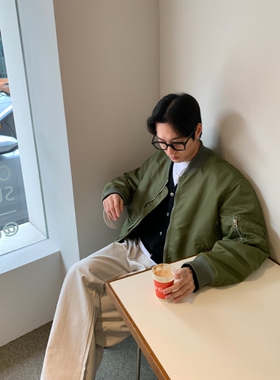 韩国代购直播男女福利秒杀UNFAIRE百货重工MA-1棒球轻量夹克外套