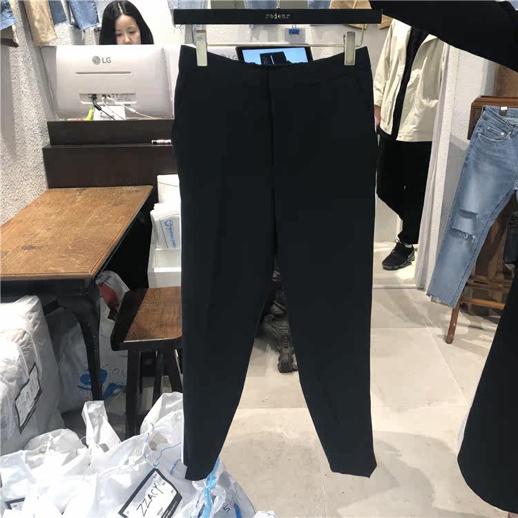 Dongdaemun the republic of korea men's wear Agency purchase live broadcast style stripe cone Feet Nine points leisure time Western-style trousers 190509in the Men's clothing, Trousers  category - from Buy2taobao.com to provide professional Taobao agent buy service