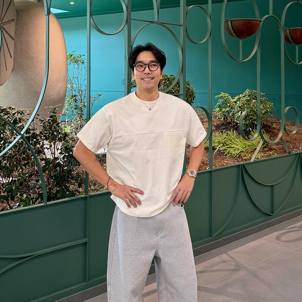 韩国代购男女直播Gauge重工拼接线高品棉质口袋夏季亲肤纯色短袖T