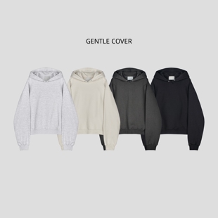 GENTLE 福利秒杀 男装 卫衣 连帽阔版 宽松短款 COVER重工春季 韩国代购