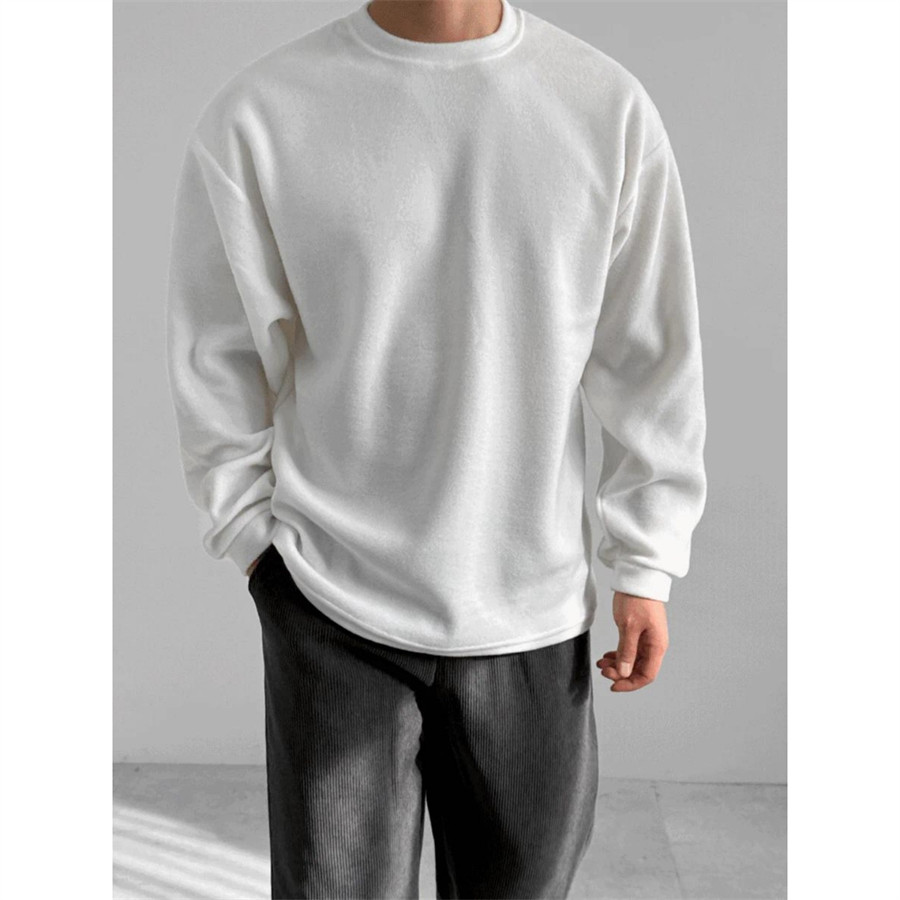 MRDONG韩国代购男装柔软打底圆领长袖T恤冬季简洁百搭保暖内搭,男装,T恤,淘宝优惠券,粉丝福利购,淘宝优惠卷