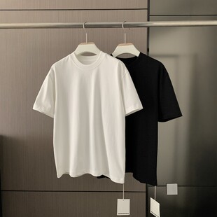 高品休闲短袖 韩国代购 夏季 直播SIGNIGT重工高奢精梳棉阔版 T恤 男装