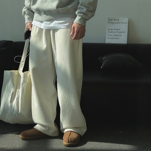 ASTERR秋冬福利螺纹灯芯绒针织加绒直筒休闲裤 MRDONG韩国男装 代购