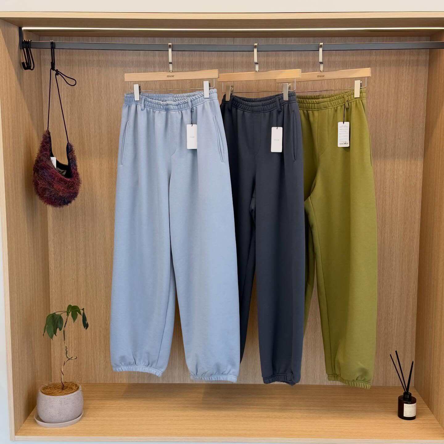 MRDONG韩国代购东大门男女轻薄三色束脚抽绳松紧腰休闲卫裤百搭潮