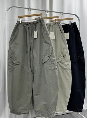 MRDONG韩国代购男装MODEN立体多口袋宽松重工工装束脚休闲裤长裤