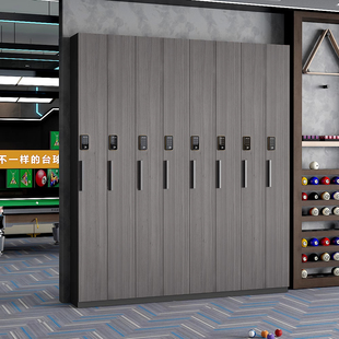 台球厅桌球室用品台球存杆柜子放杆柜展示柜会员专用球杆柜密码锁