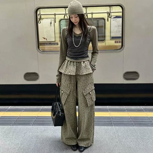 2026秋季T恤工装裤套装女