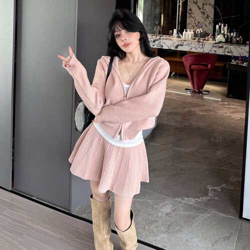 2026秋季毛衣半身裙套装女