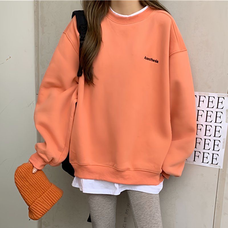 2025新款设计感小众假两件卫衣女秋冬胖妹妹宽松显瘦百搭长袖上衣