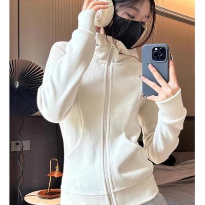 2025秋季新款时尚卫衣外套女春秋款爆款衣内胆爆款加绒加厚修身女