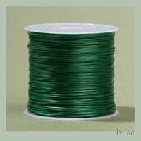 [Зеленый] Один рулон — очень эластичный и прочный, бесплатная тяга для бисероплетения + руководство по бисероплетению.