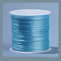 [Светло-голубой] Один рулон — высокоэластичный и прочный, бесплатная тяговая проволока для бисероплетения + руководство по бисероплетению.