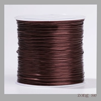 [Коричневый] Один рулон — очень эластичный и прочный, бесплатная тяга для бисероплетения + руководство по бисероплетению.