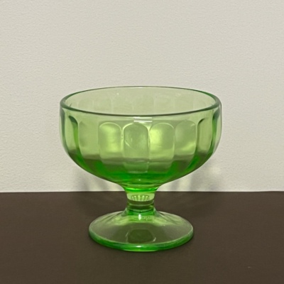 美国Federal复古冰激凌杯沙拉糖水碗创意彩色玻璃碗奶昔杯酒杯