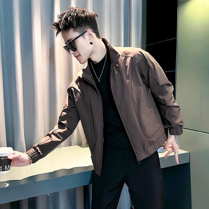 春秋款百搭夹克男款高级感潮牌