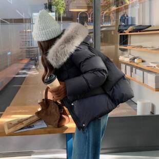 2女式羽绒服205冬季新款狐毛领连帽狸加厚白鸭绒保暖外套SSH8811-