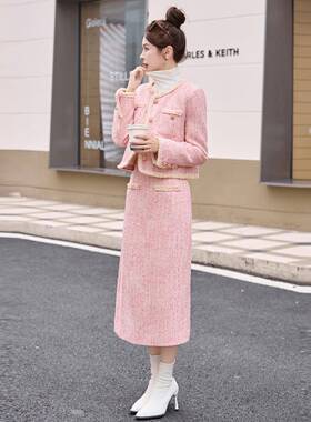 富外豪千金套气质ZYA86805时尚香装女2025秋冬新款小风羽绒服套长