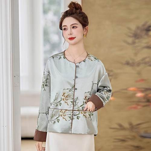 202YX86335-5风秋季款高级感重工刺新绣古高级感新中式复国外套女