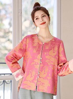 中国风新提花外套女202春式5ZAI66615新款高级感复古减龄唐装汉服