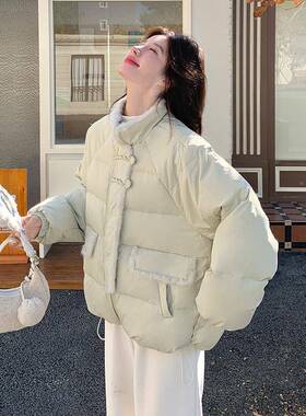 浅绿色羽绒女冬新202减5冬季新款小B228-A65个子短款款休闲学服院