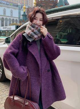 紫色面C151-W03双蓝莓呢