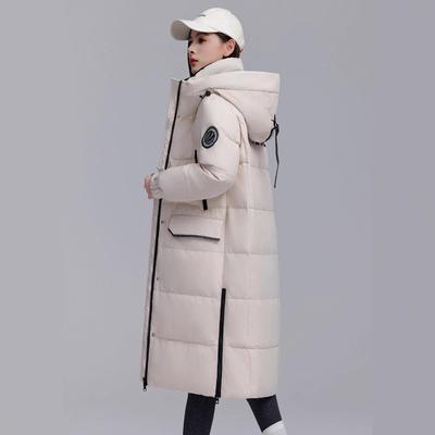 正撤柜极寒鹅绒厚羽绒服新女长款过膝冬季2025116-8068款高品端大