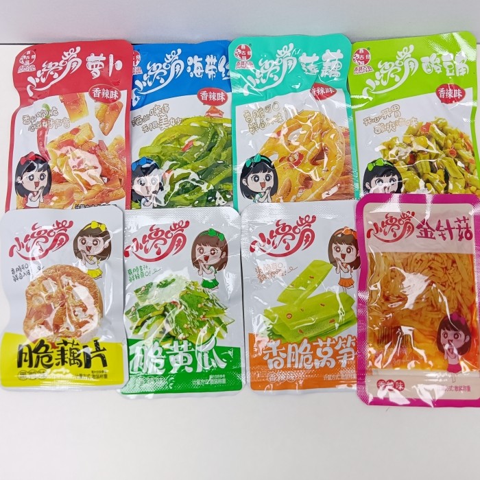 春韵古食小馋嘴脆皮萝卜香辣海带莴笋5种口味500克小包装零食