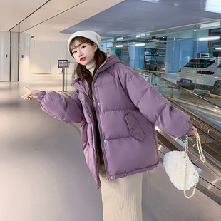 2023年新款冬季棉服女短款韩版宽松加厚大码学生棉衣ins港风外套