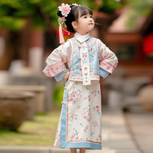 格格服女童2025新款儿童古风日常可穿汉服国风古装公主唐装旗袍女