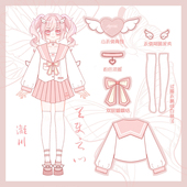 日系校供学生长短袖 双子水手服jk制服套装 原创正版 春秋 漓川JK