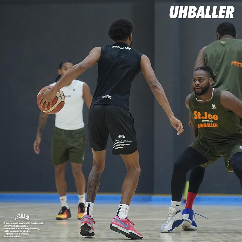 UHBALLER篮球实战美式男款短裤春夏宽松大码训练健身运动速干透气