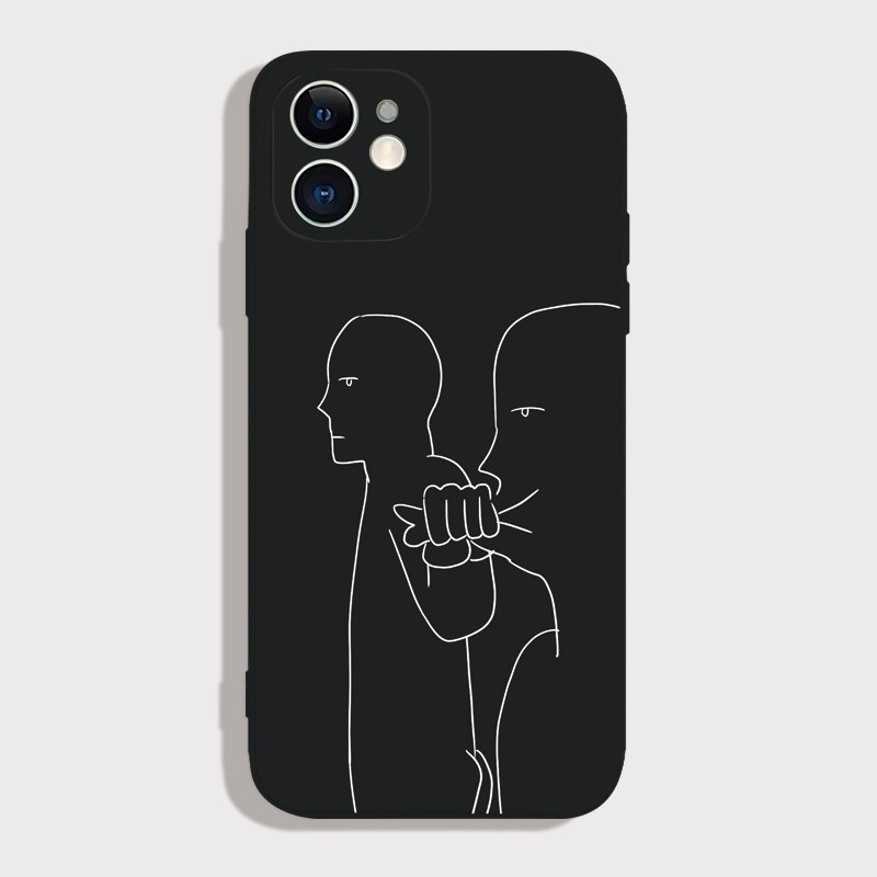 给我闭嘴~适用iPhone16promax苹果15小米14/13华为pura70+新款mate60荣耀200艺术设计感vivo小众不撞款手机壳