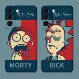 瑞克和莫蒂适用三星S22手机壳s24/s23ultra与莫迪s21动漫s20fe趣味搞怪男生s30plus女款耐脏软+