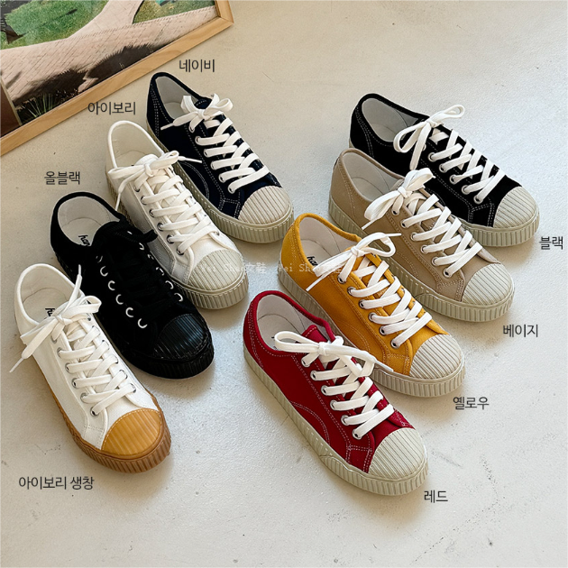 贝壳头休闲帆布鞋小白鞋单鞋