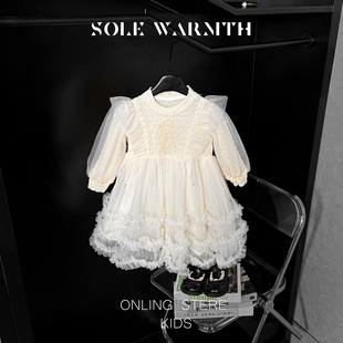 唯暖童装女童连衣裙宝宝公主裙子2026新款春装洋气女孩富家千金感
