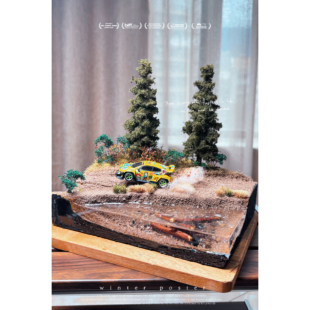 微缩场景64比例 WRC 飞驰人生 场景 丛林场景 赛道 人生 拓意车模